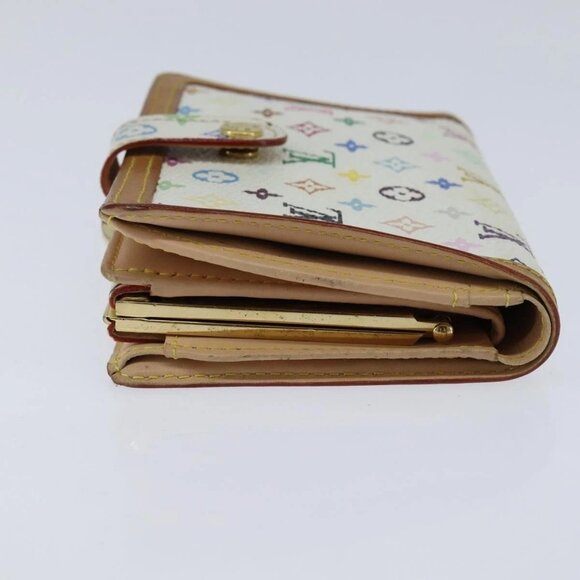 LOUIS VUITTON Multicolor Porte Monnaie Viennois Wallet White M92987 Auth 151172 - Picture 3 of 16